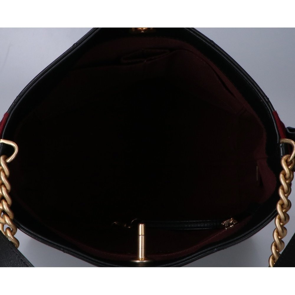 CHANEL Chanel 26 series A57573 Coco Button Quilted Hobo Shoulder Bag Black GD... - Picture 6 of 9